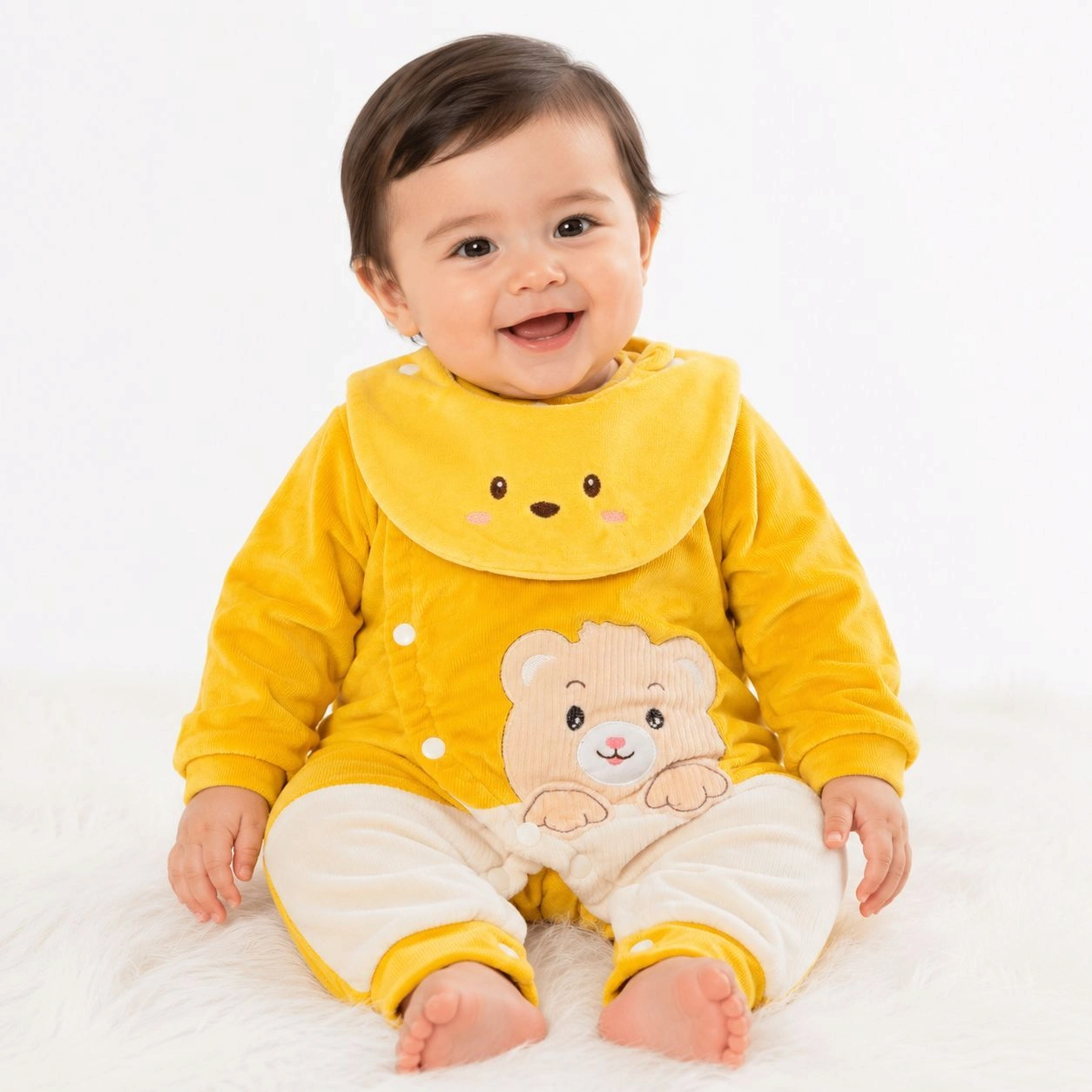 Baby Quilted Foaming Winter Rompers – Cozy & Stylish