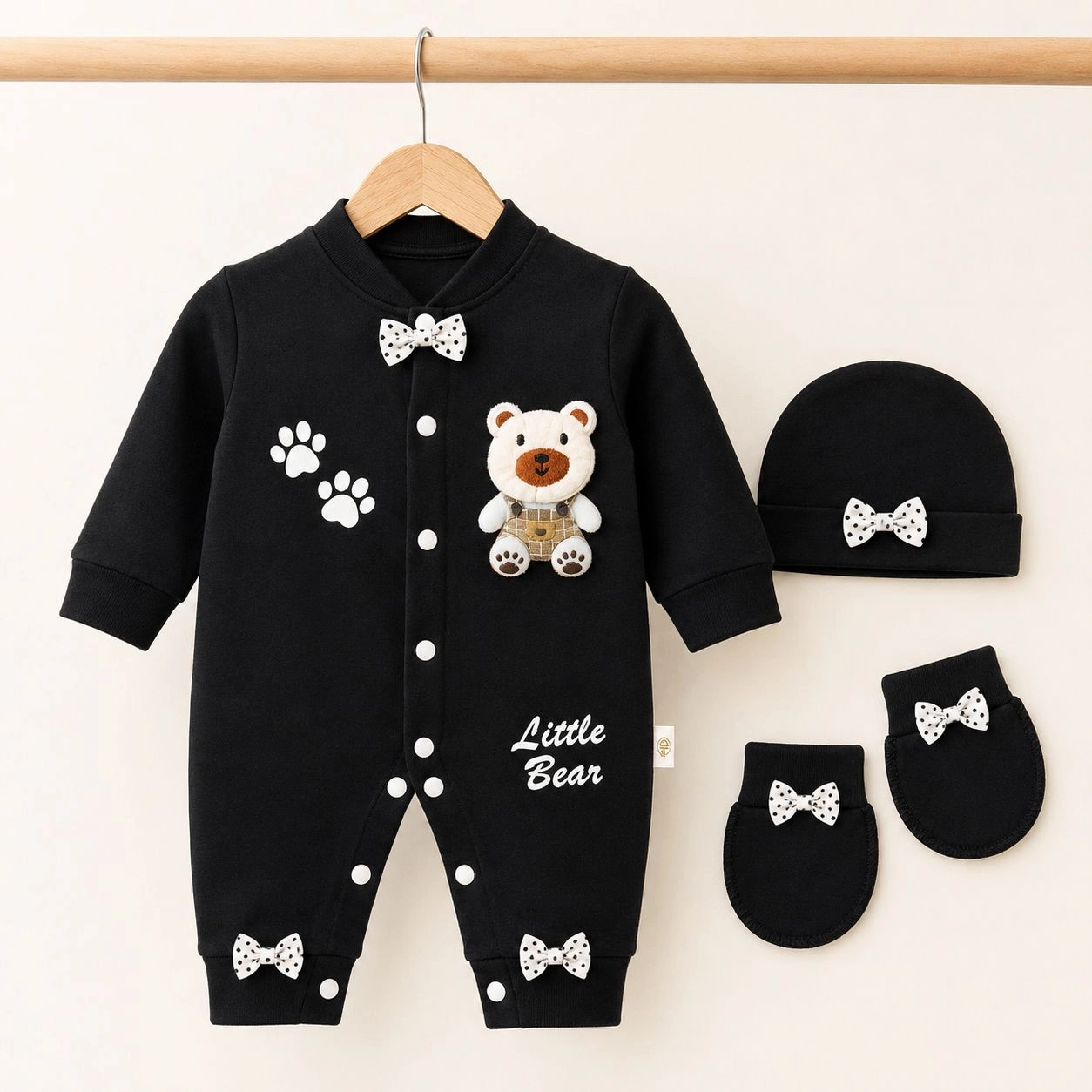 3 Pc Baby Teddy Rompers Collection