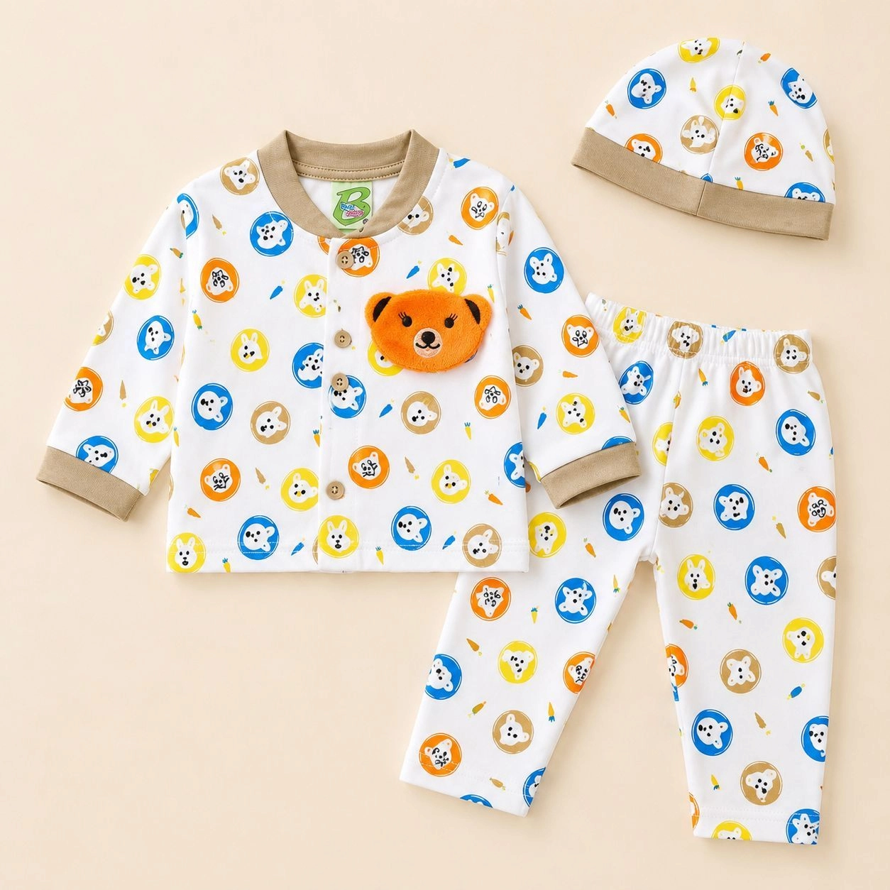 Baby Pajama Suit with Cap
