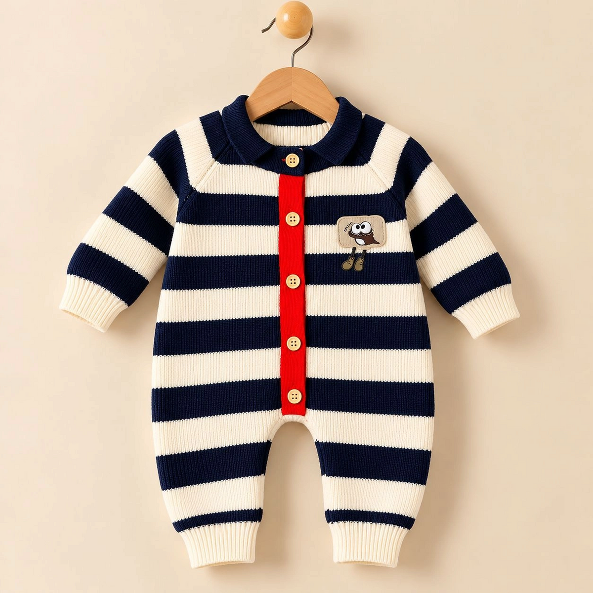Imported Woolen Baby Rompers Bear(Black)