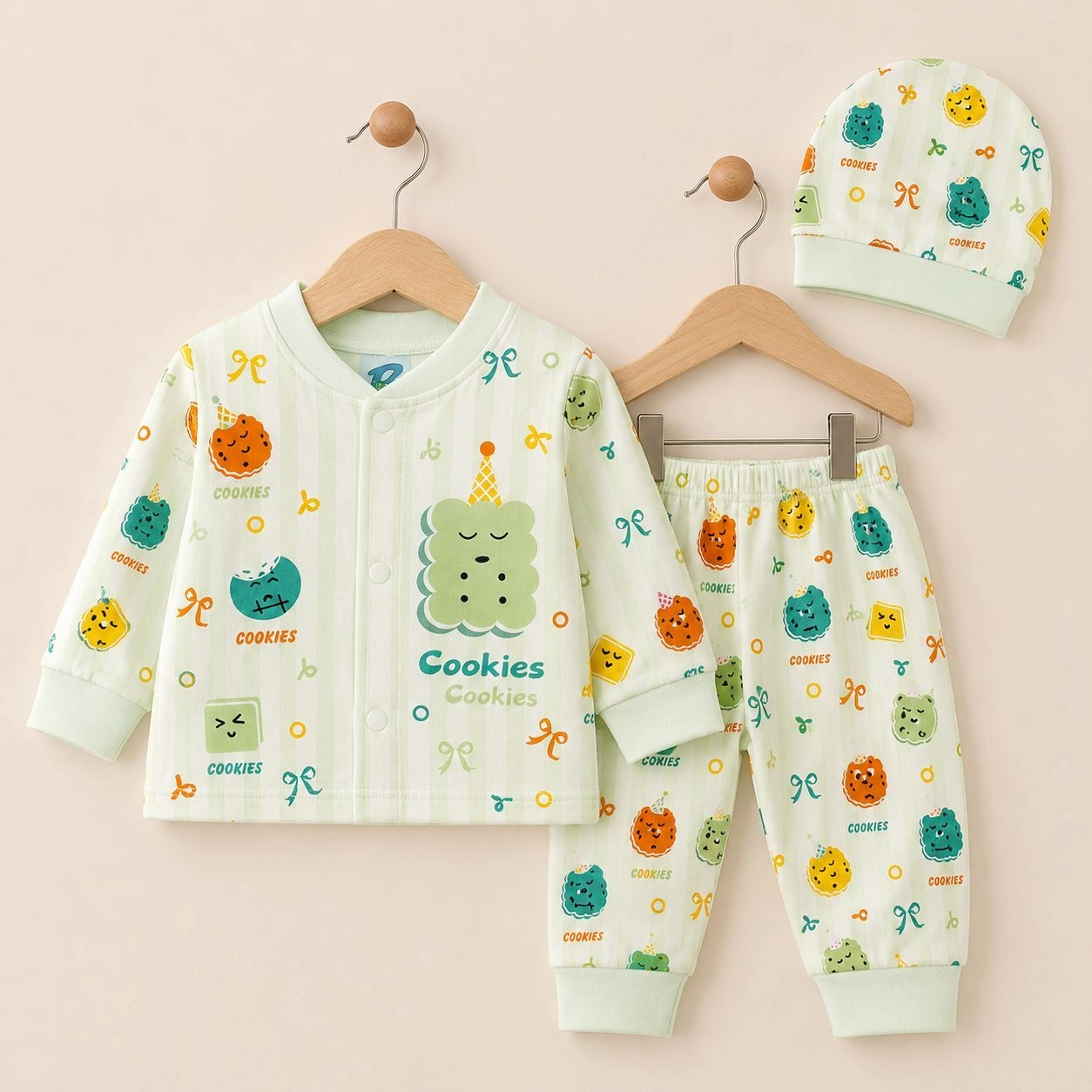Bstep Branded Baby pajama suit with cap(0-3 months)