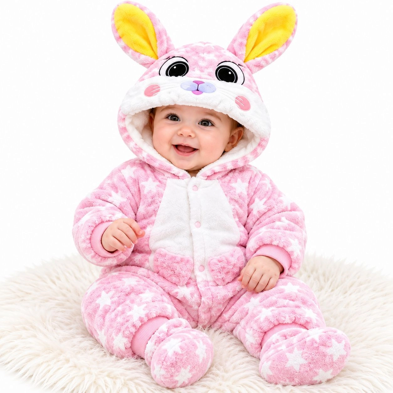 Baby Quilted Foaming Winter Rompers – Cozy & Stylish