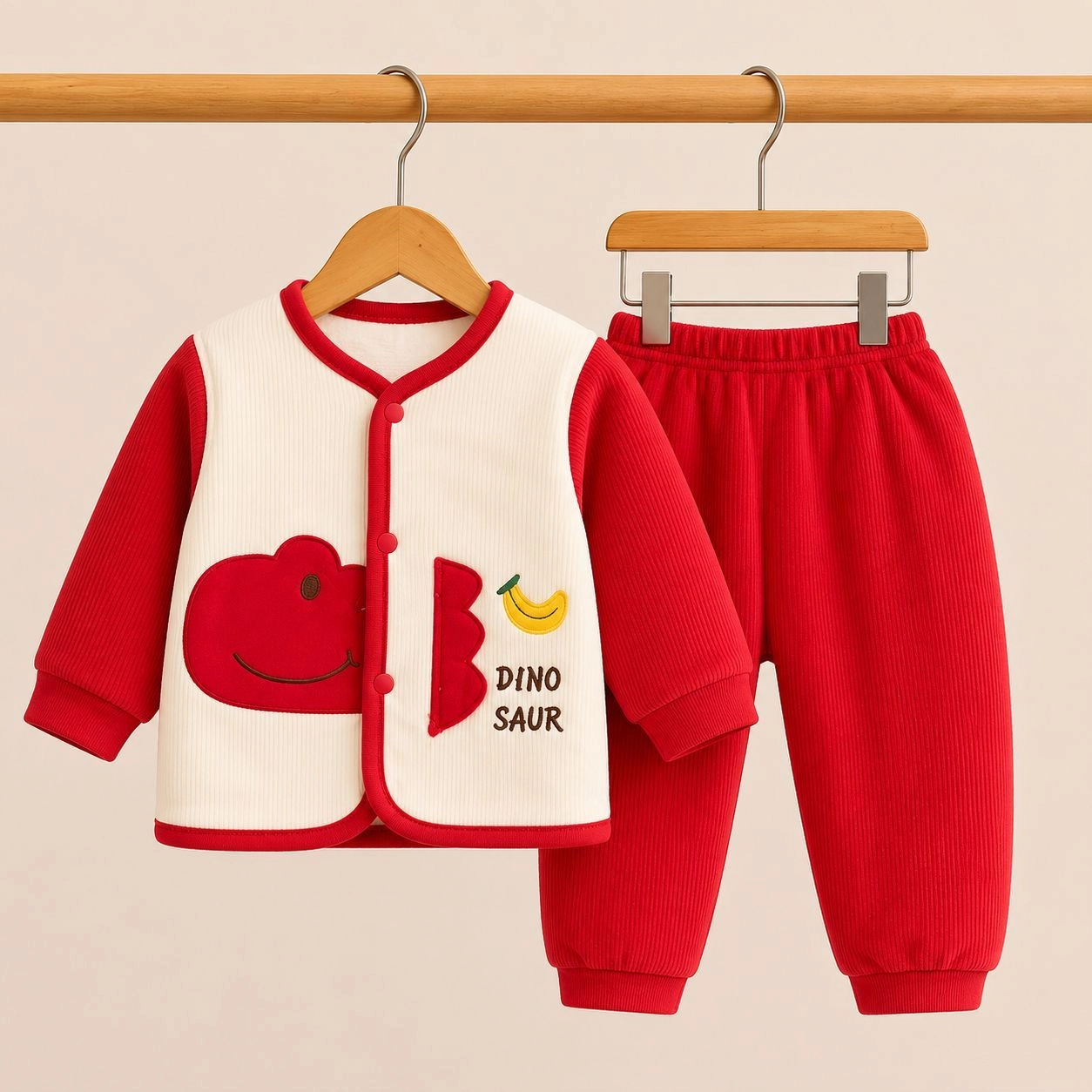 Winter quilted 2 pc baby suits