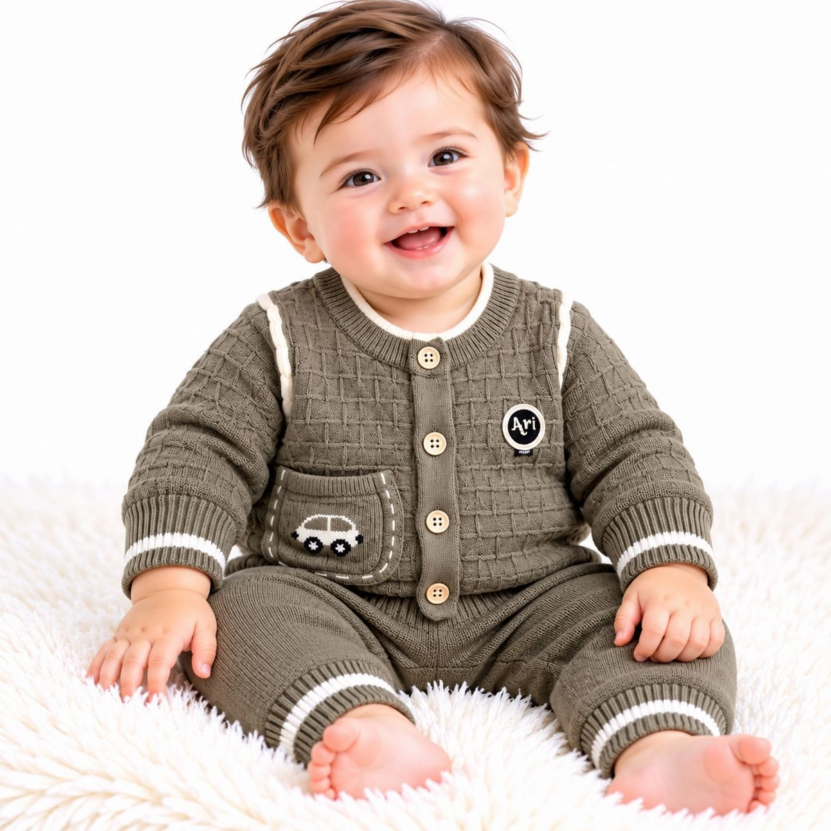 Baby Woolen Pajama Suits – Winter Collection ❄️