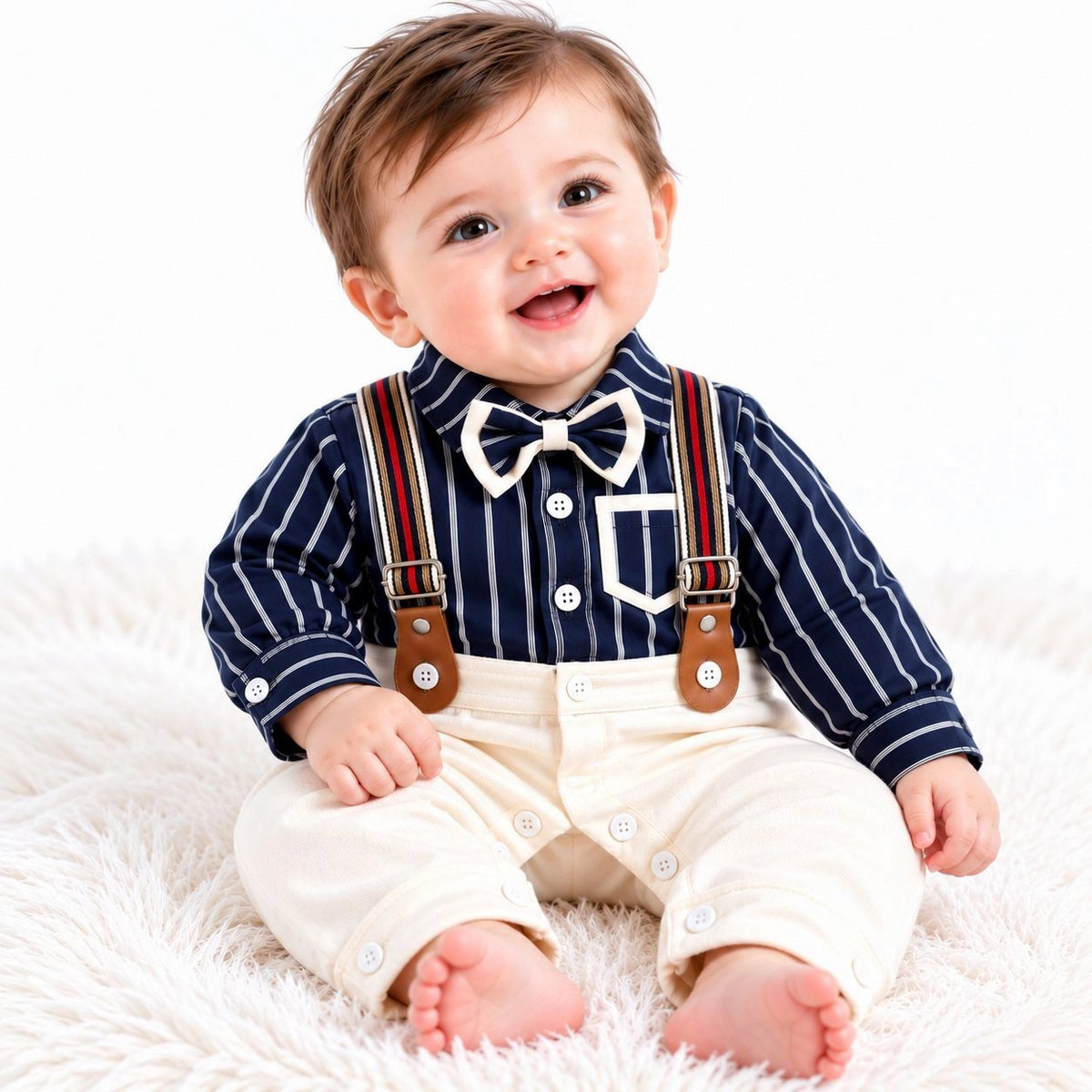 Baby Fit Rompers Range Tuxedo
