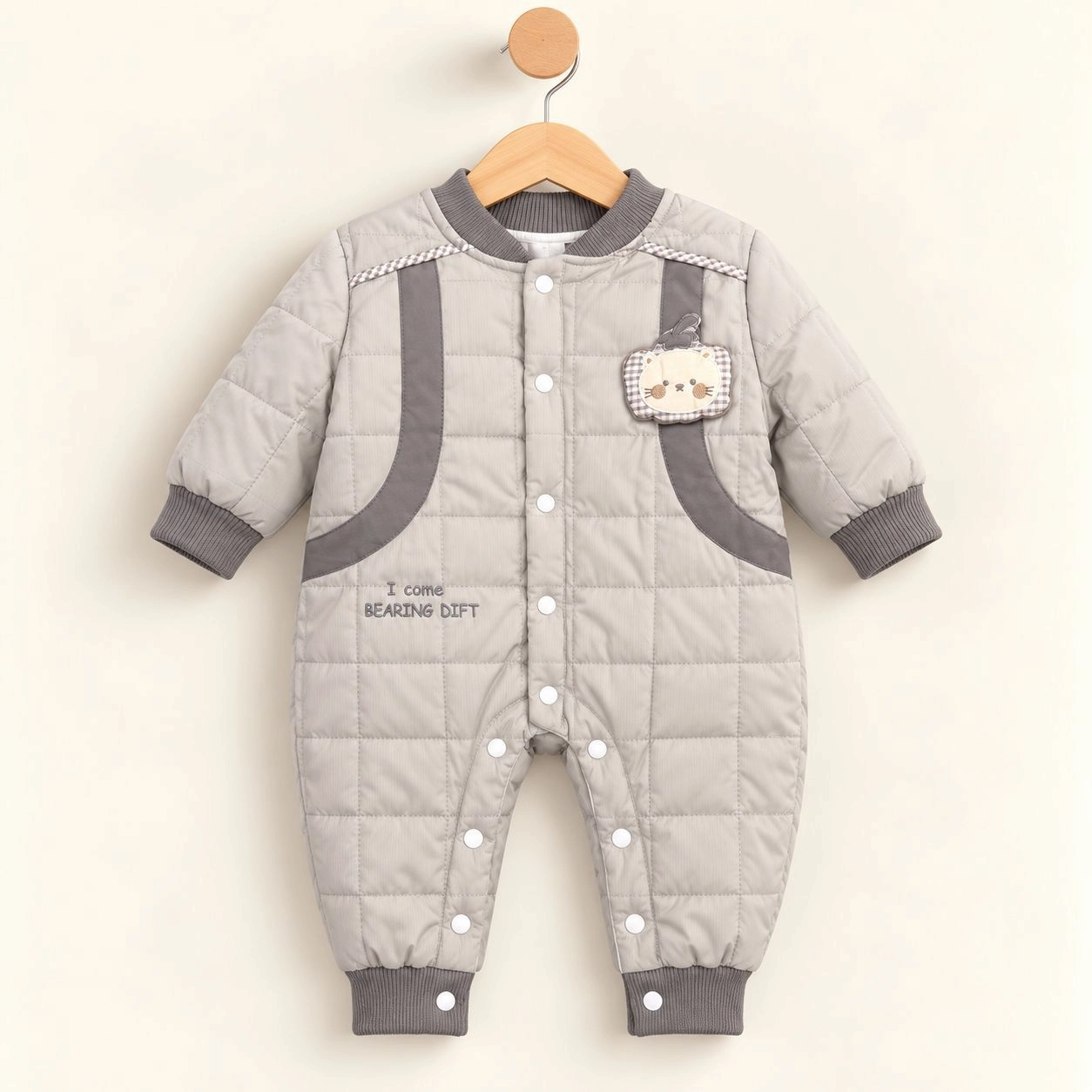 Baby Quilted Foaming Winter Rompers – Cozy & Stylish