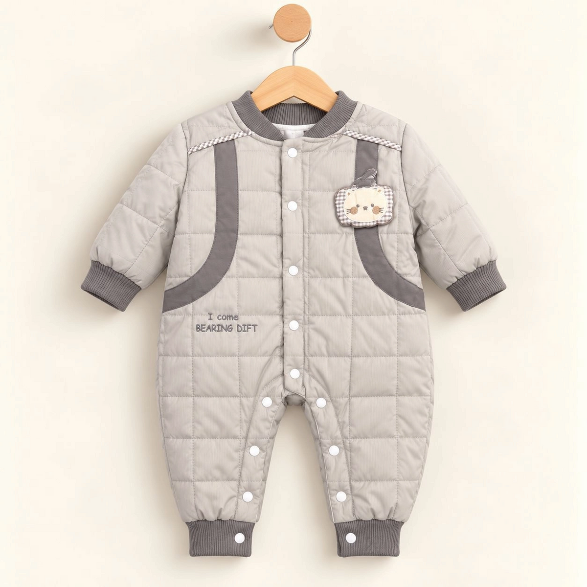 Baby Quilted Foaming Winter Rompers – Cozy & Stylish