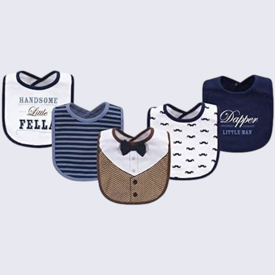 Hudson Branded Fancy Baby Bibs – Pack of 5

Product Features:

🍼 Premium Quality: Hudson-branded pack of 5 fancy bibs for stylish and functional baby care.

👦👧 Unisex Designs: Suitable for both baby boys and girls with versatile and adorable patterns.

🌟 Soft & Comfortable: Crafted with gentle materials, ensuring your baby’s comfort during feeding time.

🧼 Easy to Clean: Machine washable and durable for daily use.

🎁 Perfect Gift Idea: A thoughtful and essential addition to any baby care collection.

