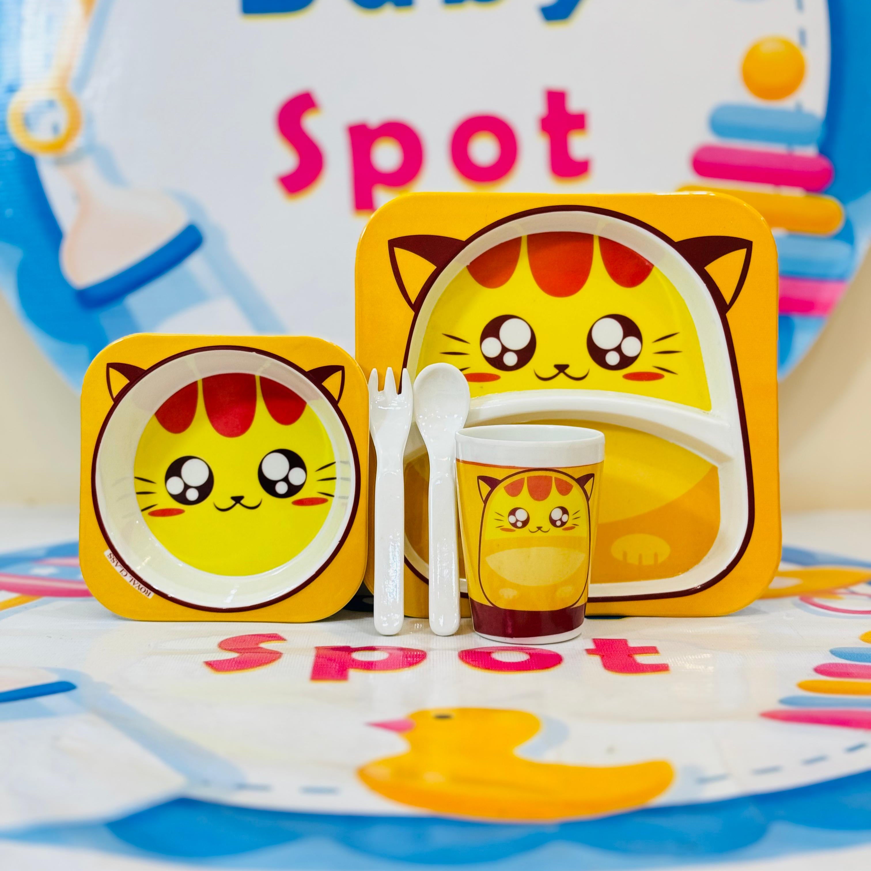 Branded Premium Range Children Tableware Set

🍽️ Complete Set: Includes a bowl, tray, cup, spoon, and fork – all your mealtime essentials in one package!

🌈 Colorful Options: Available in beautiful colors to make every meal fun for your child.

💪 Premium Quality: Made from durable, child-safe materials designed for long-lasting use.

🥣 Perfect for Kids: Lightweight and easy to handle, encouraging self-feeding and independence.

💰 Affordable Price: Get the entire set for just 1350 Rs!

⏳ Fast Delivery: 