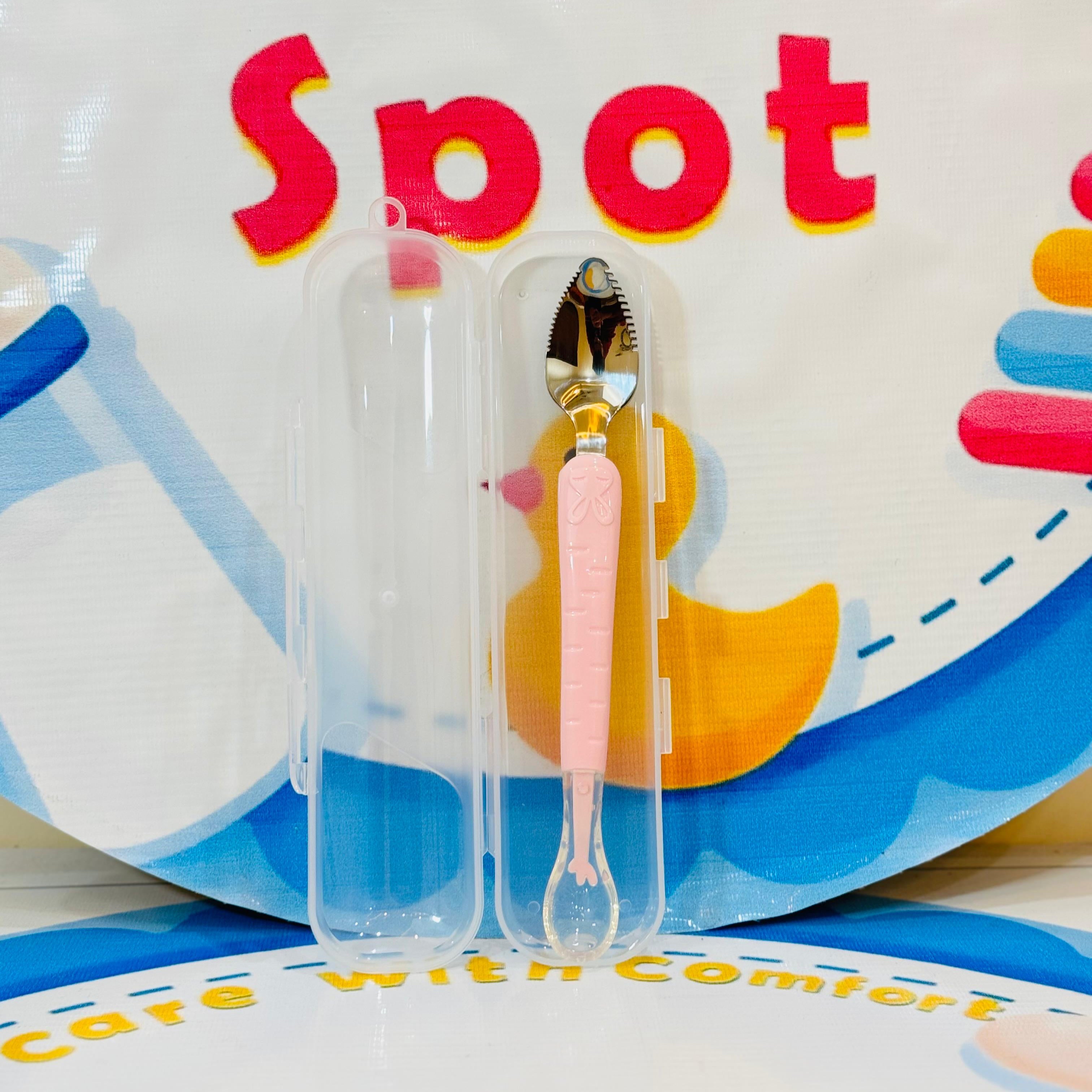 Baby 2-in-1 Masher with Silicon Spoon