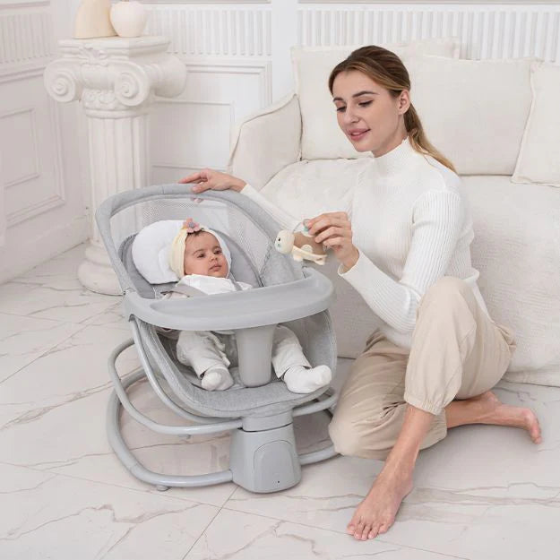 Mastela 4-in-1 Baby Swing for Infants with Dinner Plate