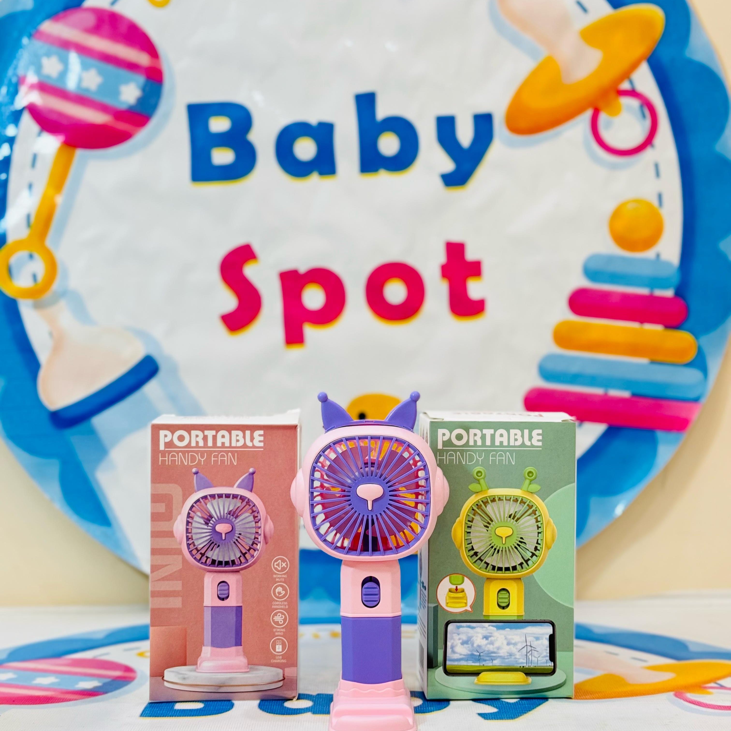 Imported Rechargeable Mini Electric Hand Fans

Cool Breeze On-The-Go!

Beat the heat with our cute and powerful mini electric fans, perfect for babies, moms & outdoor use – available in multiple fun designs & models!

Features:

Rechargeable & portable

Multiple stylish designs

Lightweight & baby-friendly

Ideal for strollers, diaper bags & travel

Perfect for:

Hot summer outings

Keeping your baby cool

Gifting & everyday use

Shop Now at: www.babyspotofficial.pk

Trusted Baby Store | Fast Delivery All O