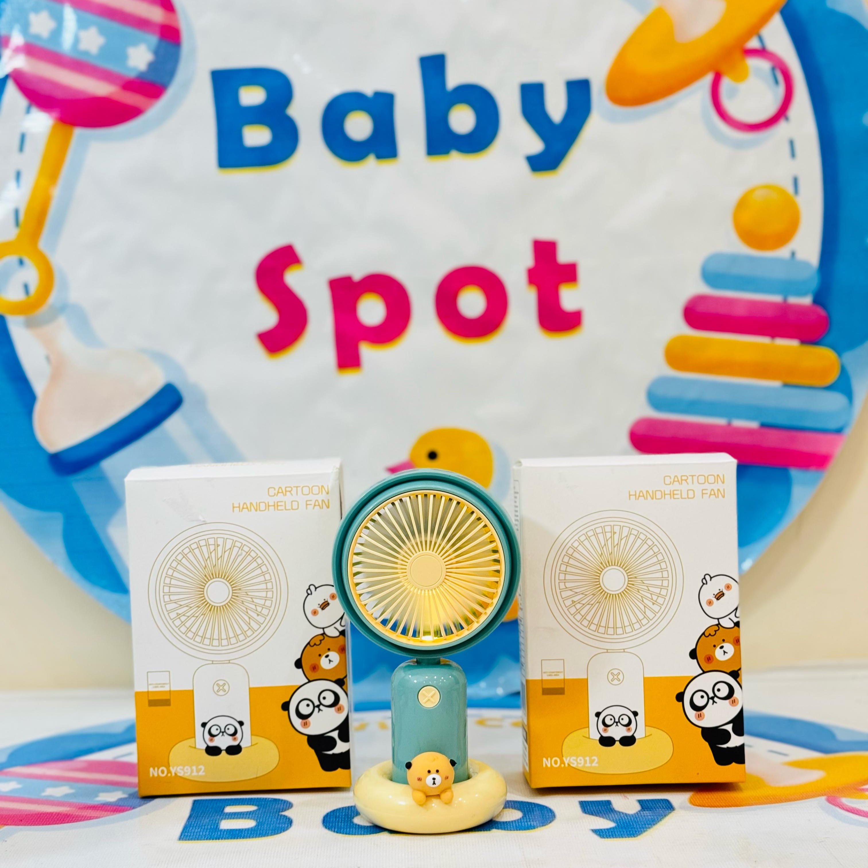 Imported Rechargeable Mini Electric Hand Fans

Cool Breeze On-The-Go!

Beat the heat with our cute and powerful mini electric fans, perfect for babies, moms & outdoor use – available in multiple fun designs & models!

Features:

Rechargeable & portable

Multiple stylish designs

Lightweight & baby-friendly

Ideal for strollers, diaper bags & travel

Perfect for:

Hot summer outings

Keeping your baby cool

Gifting & everyday use

Shop Now at: www.babyspotofficial.pk

Trusted Baby Store | Fast Delivery All O