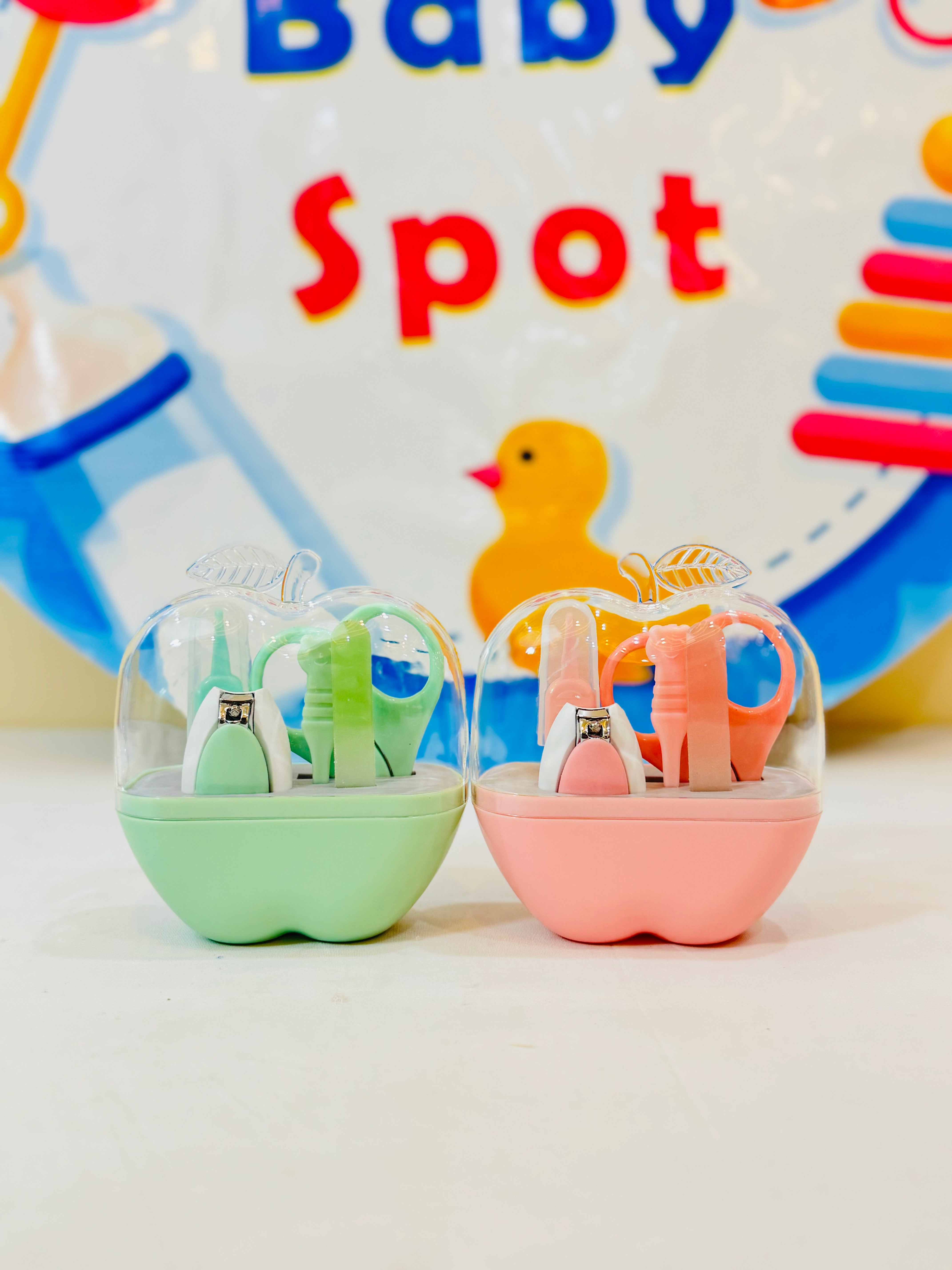 Baby Manicure Kits – 5 PCS Set ✨👶

✂️ Complete Grooming Set: Includes 1 nail cutter, 1 scissor, 1 foiler, 1 ear wax remover, and 1 tweezer.

🌸 Gentle for Babies: Specially designed for delicate baby nails and hygiene.

🧳 Compact & Portable: Easy to carry for at-home or travel use.

🔒 Safe & Durable: Made with premium quality materials, ensuring long-lasting use.

💰 Price: 1250 Rs.

🛒 Order Now at babyspotofficial.pk.

🚚 Delivery Time: 2-5 days.