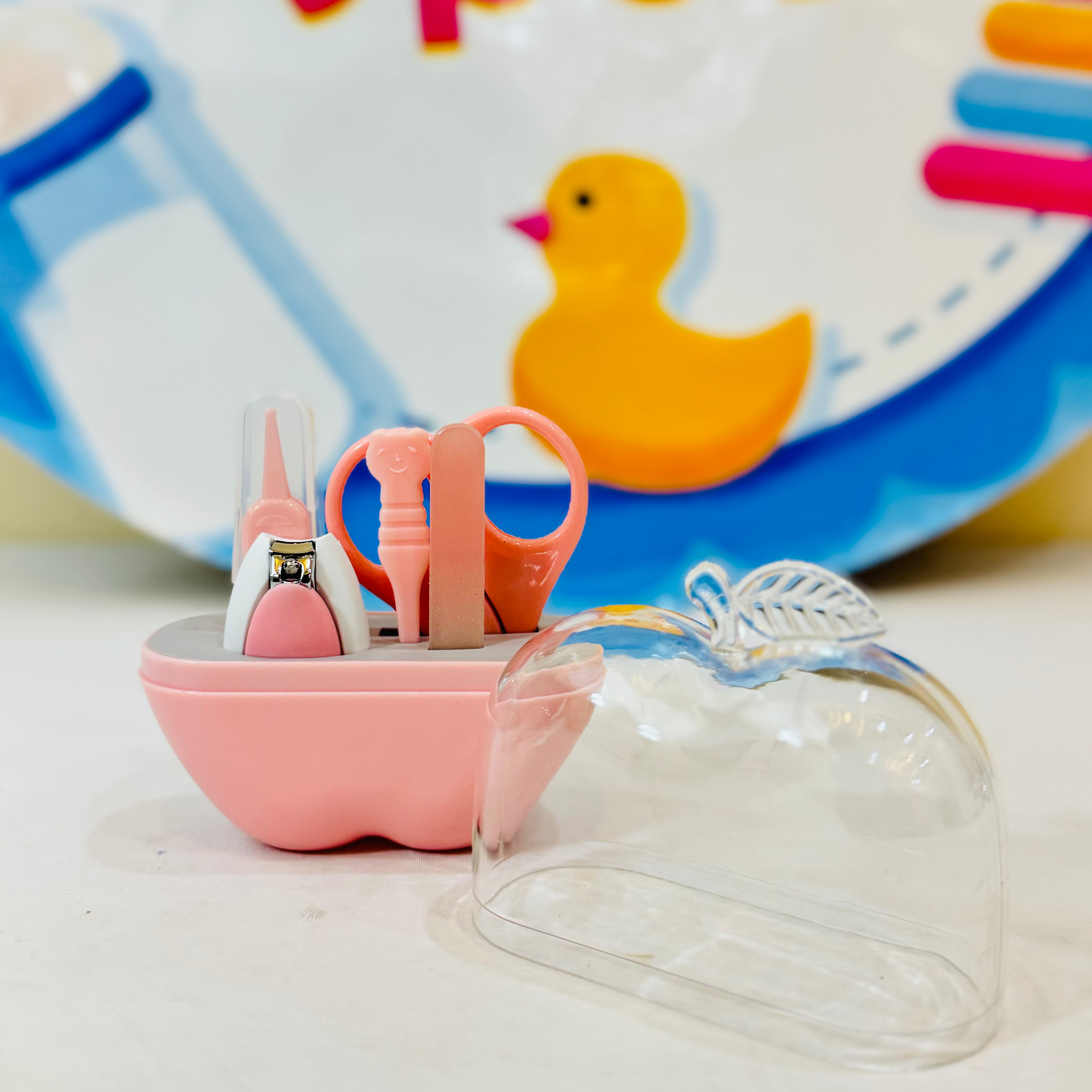 Baby Manicure Kits – 5 PCS Set ✨👶

✂️ Complete Grooming Set: Includes 1 nail cutter, 1 scissor, 1 foiler, 1 ear wax remover, and 1 tweezer.

🌸 Gentle for Babies: Specially designed for delicate baby nails and hygiene.

🧳 Compact & Portable: Easy to carry for at-home or travel use.

🔒 Safe & Durable: Made with premium quality materials, ensuring long-lasting use.

💰 Price: 1250 Rs.

🛒 Order Now at babyspotofficial.pk.

🚚 Delivery Time: 2-5 days.