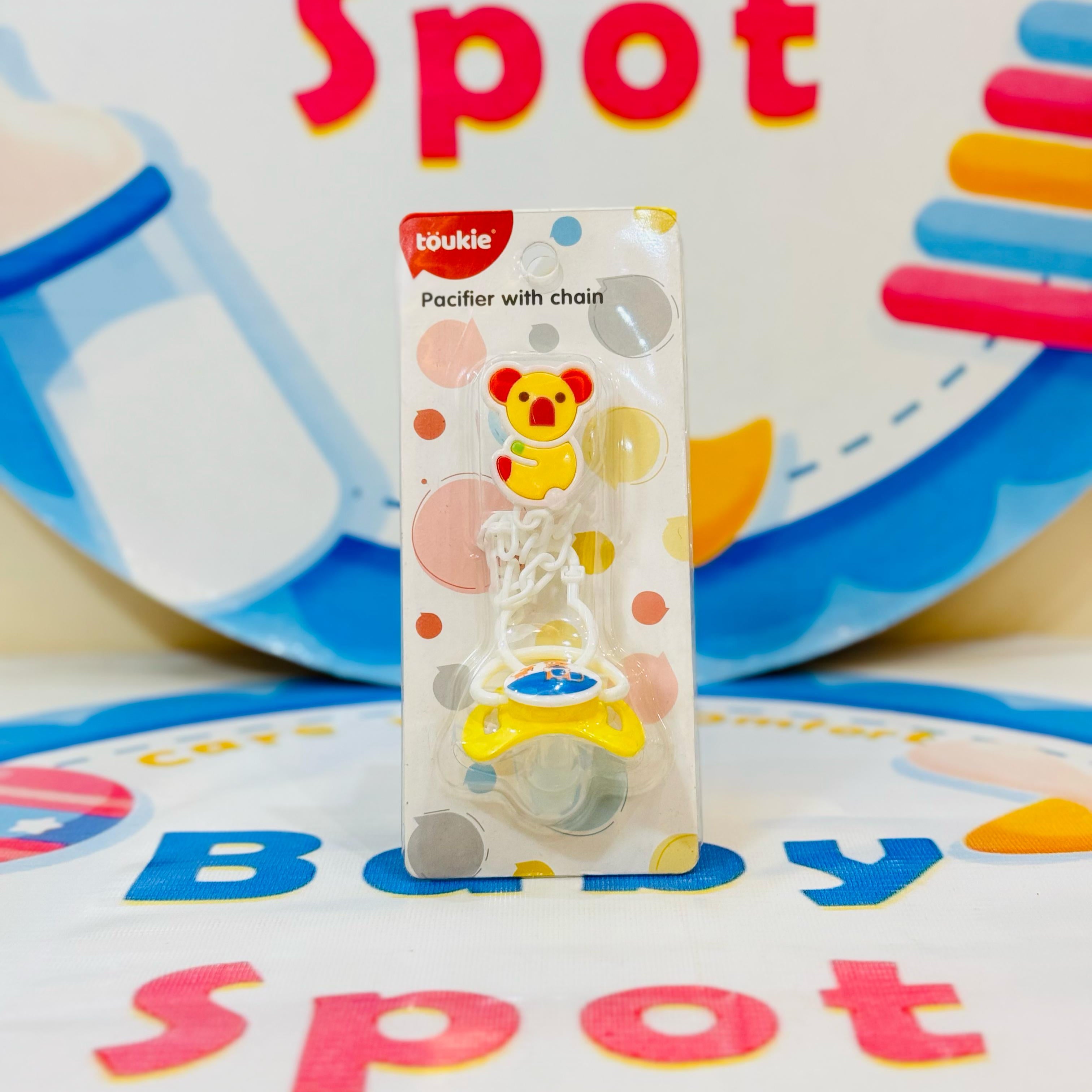 🍼 Premium Baby Soother with Chain – Comfort & Safety in One!

Give your baby the ultimate soothing experience with our premium baby soother with chain collection! Designed for comfort, hygiene, and convenience, it's a must-have for newborns.

Product Features:

🔹 Safe & BPA-Free – Made with high-quality, baby-safe material.
🔹 Comes with a Secure Chain – Keeps the soother clean and within reach.
🔹 Ergonomic Design – Gentle on baby's gums and promotes natural sucking.
🔹 Available in 3 Beautiful Colors – 