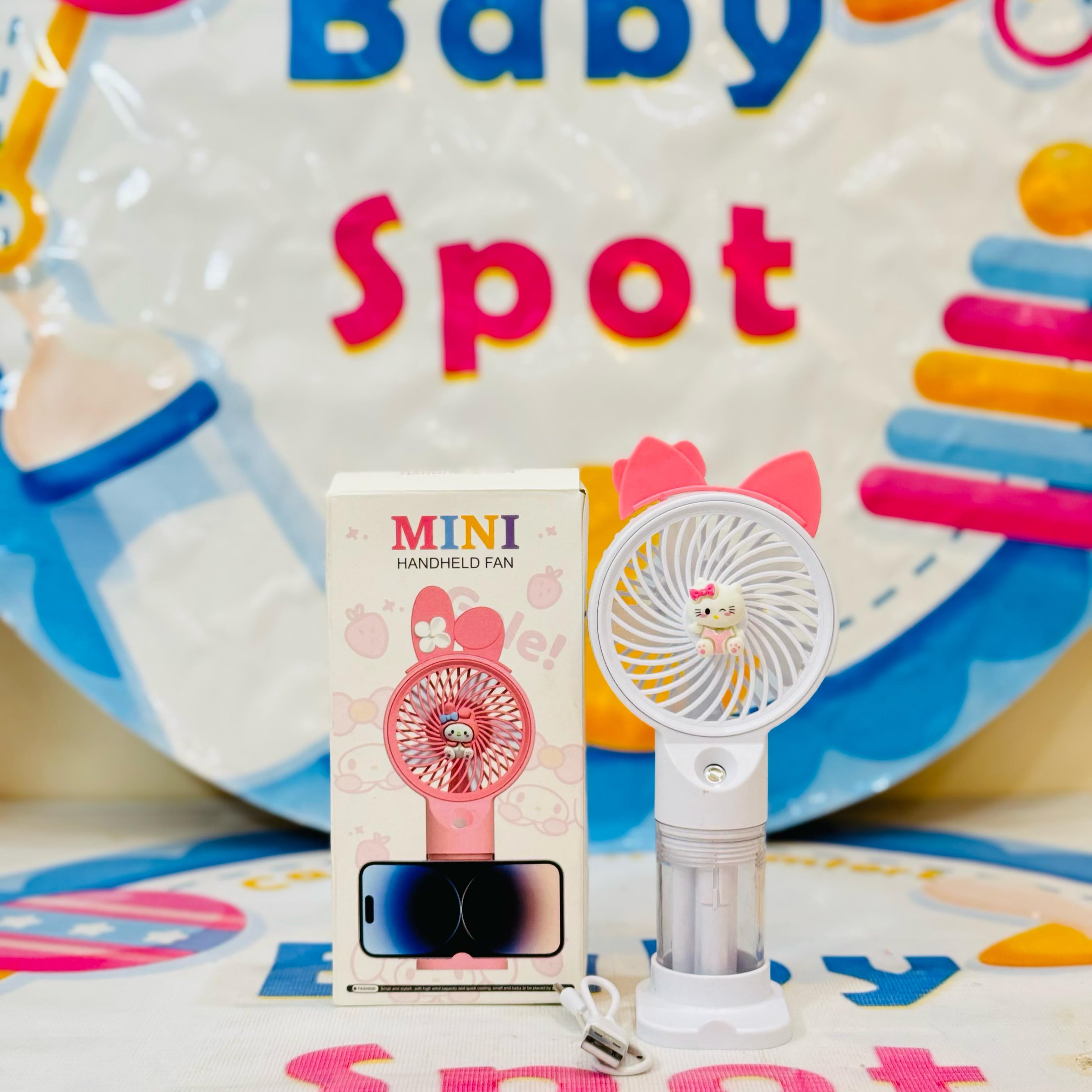 Imported Rechargeable Mini Electric Hand Fans

Cool Breeze On-The-Go!

Beat the heat with our cute and powerful mini electric fans, perfect for babies, moms & outdoor use – available in multiple fun designs & models!

Features:

Rechargeable & portable

Multiple stylish designs

Lightweight & baby-friendly

Ideal for strollers, diaper bags & travel

Perfect for:

Hot summer outings

Keeping your baby cool

Gifting & everyday use

Shop Now at: www.babyspotofficial.pk

Trusted Baby Store | Fast Delivery All O