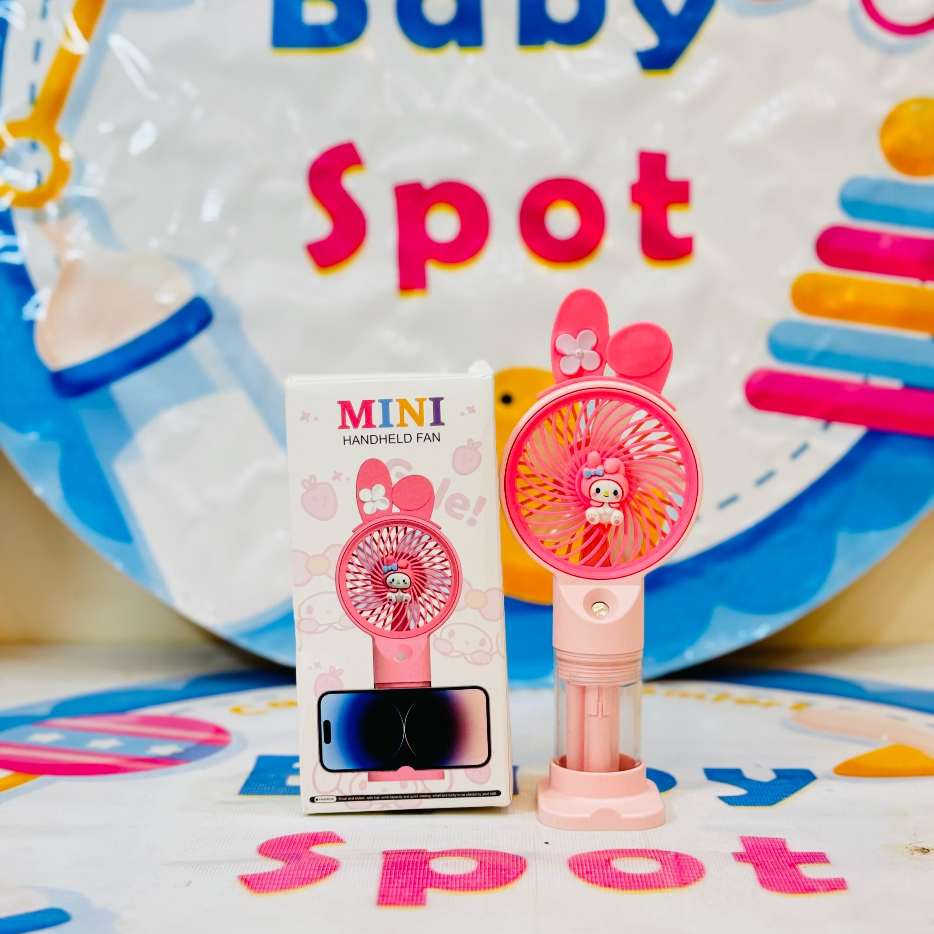 Imported Rechargeable Mini Electric Hand Fans

Cool Breeze On-The-Go!

Beat the heat with our cute and powerful mini electric fans, perfect for babies, moms & outdoor use – available in multiple fun designs & models!

Features:

Rechargeable & portable

Multiple stylish designs

Lightweight & baby-friendly

Ideal for strollers, diaper bags & travel

Perfect for:

Hot summer outings

Keeping your baby cool

Gifting & everyday use

Shop Now at: www.babyspotofficial.pk

Trusted Baby Store | Fast Delivery All O