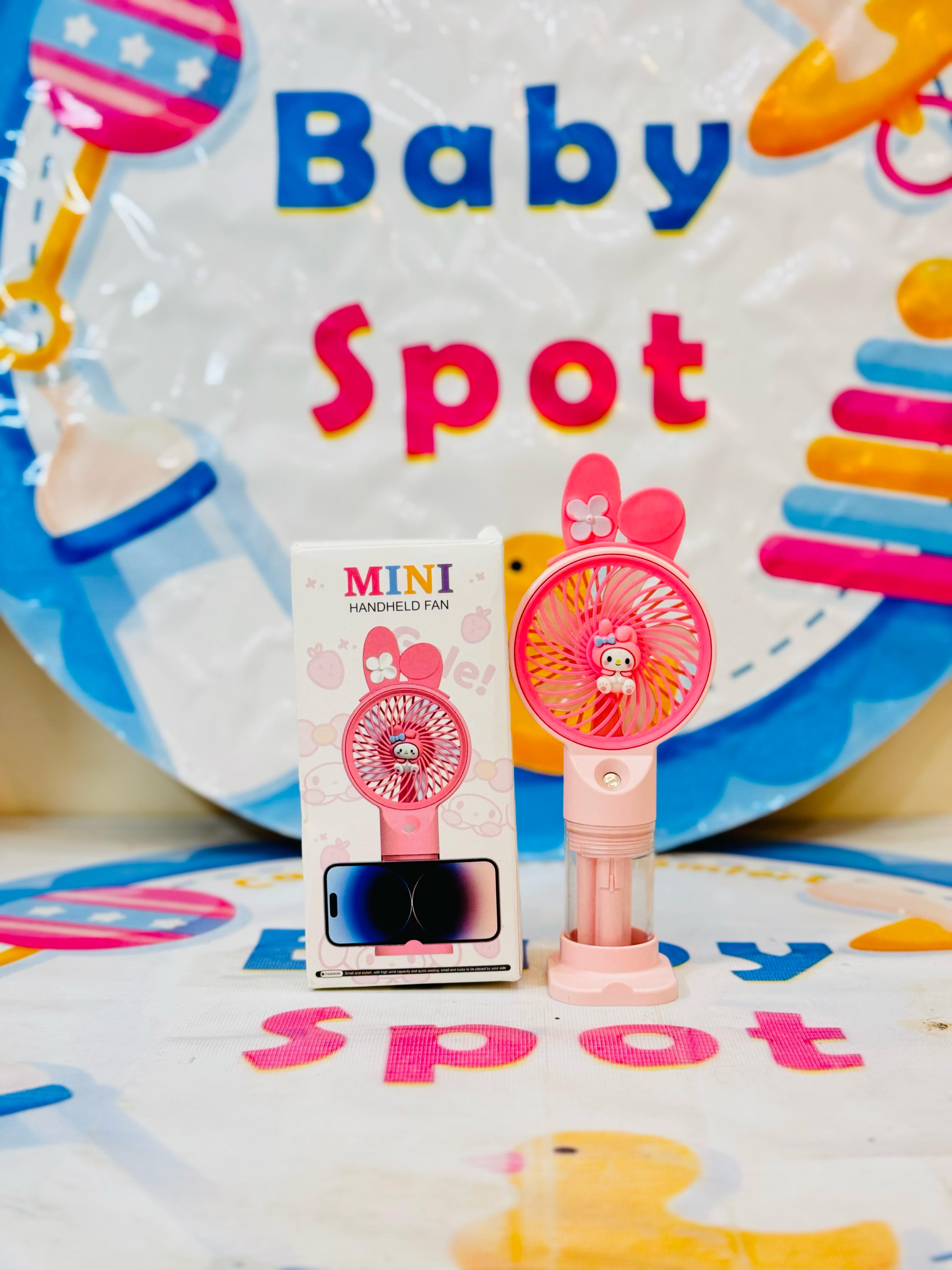Imported Rechargeable Mini Electric Hand Fans

Cool Breeze On-The-Go!

Beat the heat with our cute and powerful mini electric fans, perfect for babies, moms & outdoor use – available in multiple fun designs & models!

Features:

Rechargeable & portable

Multiple stylish designs

Lightweight & baby-friendly

Ideal for strollers, diaper bags & travel

Perfect for:

Hot summer outings

Keeping your baby cool

Gifting & everyday use

Shop Now at: www.babyspotofficial.pk

Trusted Baby Store | Fast Delivery All O