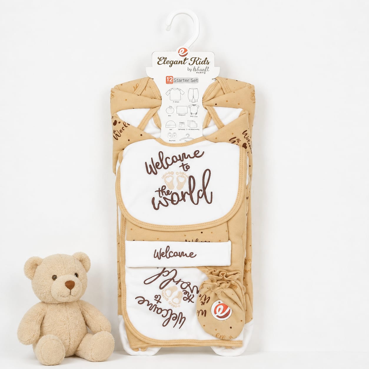 12 Pcs Winter fleece Baby Starter Set