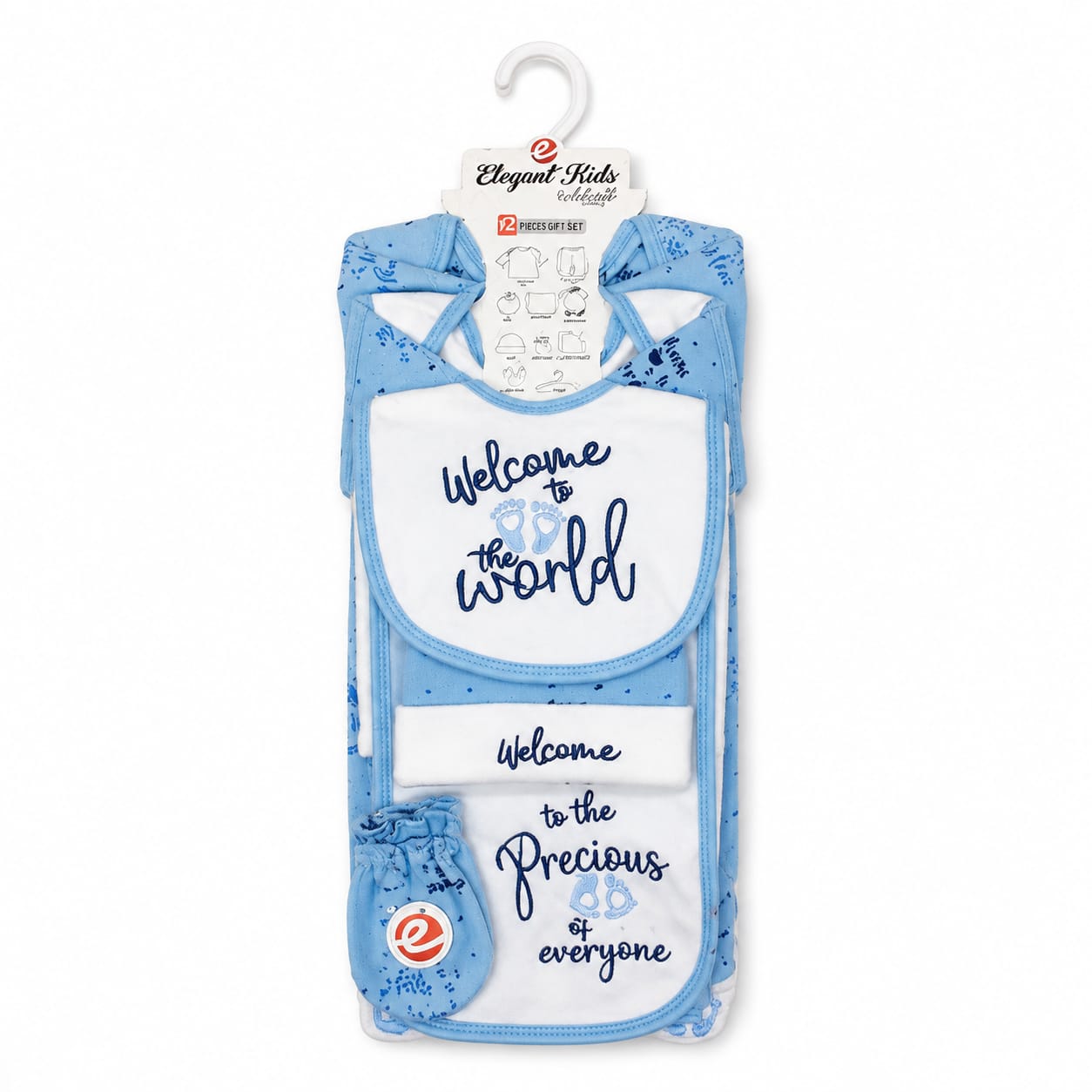 12 Pcs Winter fleece Baby Starter Set