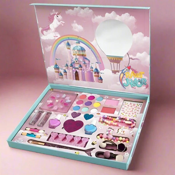 Children’s 2 in 1 unicorn Makeup & Jewellery Box – Glamour & Fun in One!