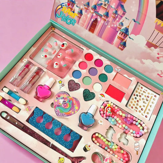 Children’s 2 in 1 unicorn Makeup & Jewellery Box – Glamour & Fun in One!