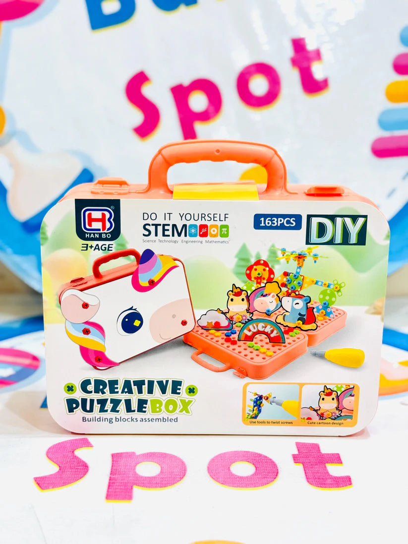 DIY CREATIVE PUZZLE TOOL BOX