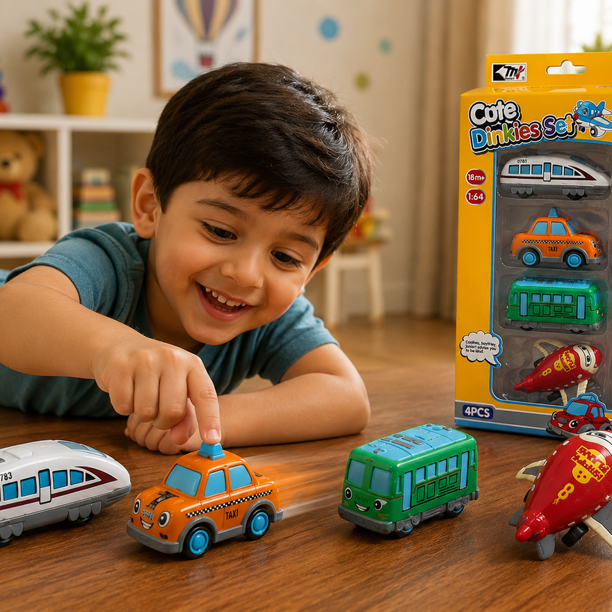 Cute Dinkies Vehicle Set – 4