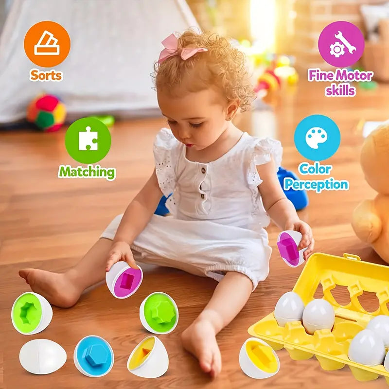 🥚 Matching Egg Game Toy – Fun Learning Begins with a Click! 🎨👶