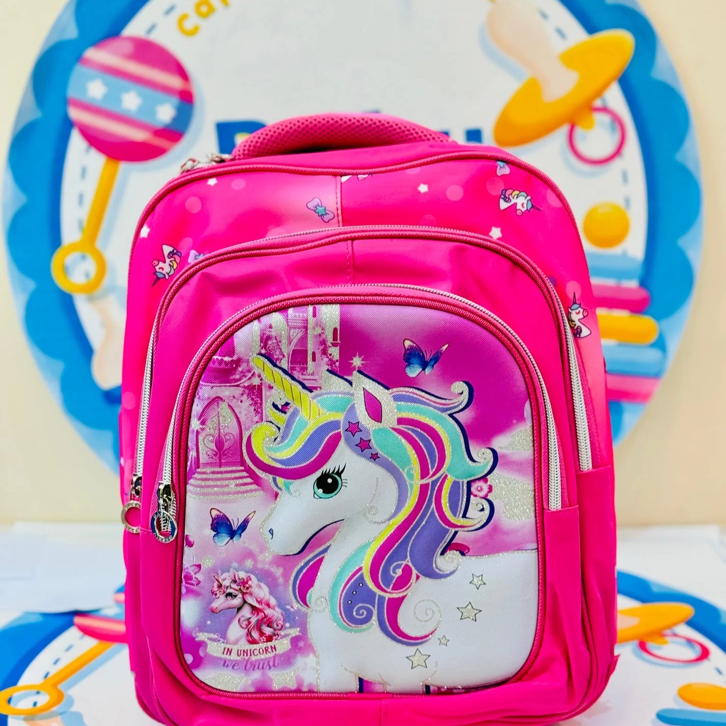 16 inches unicorn themed imported school bag