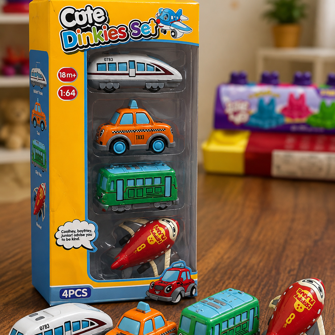 Cute Dinkies Vehicle Set – 4