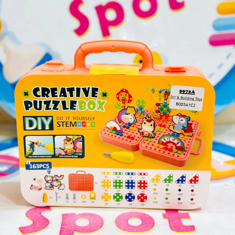 DIY CREATIVE PUZZLE TOOL BOX