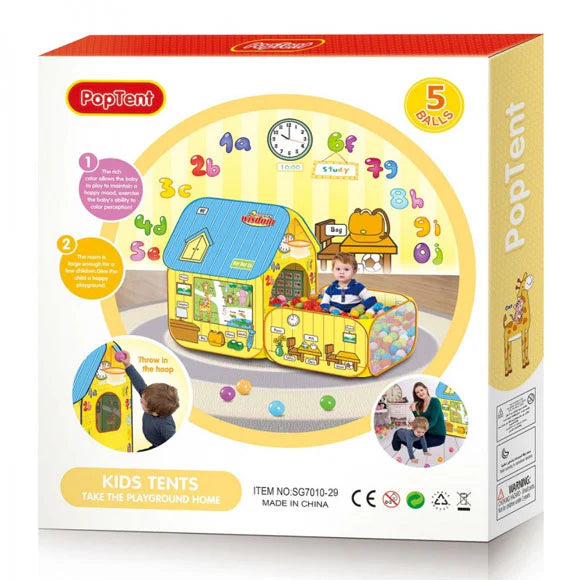 Wisdom pop up tent house yellow