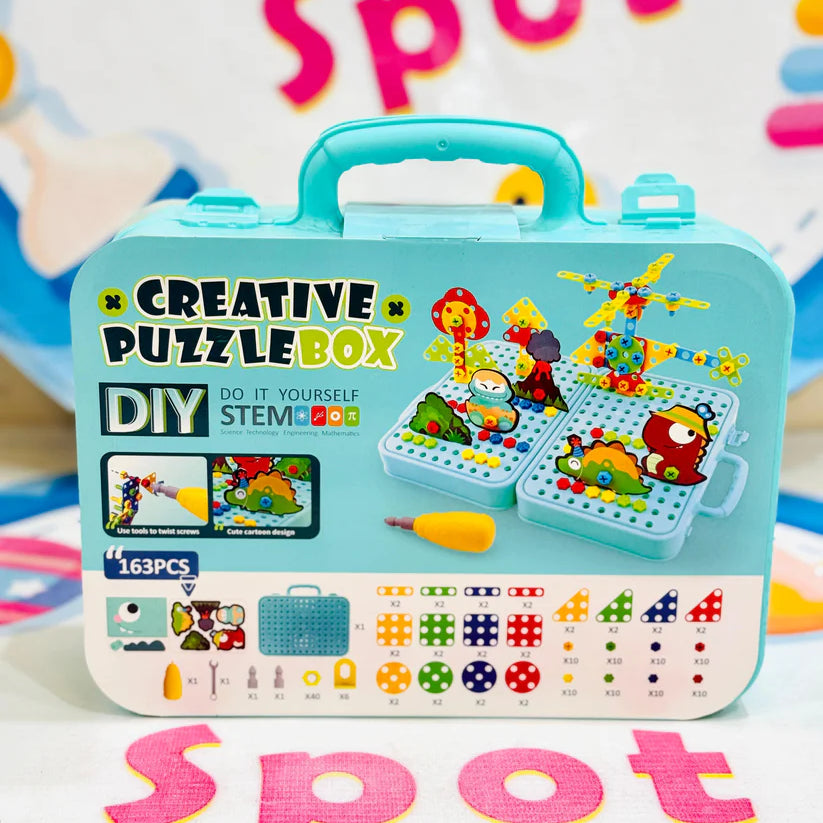 DIY CREATIVE PUZZLE TOOL BOX