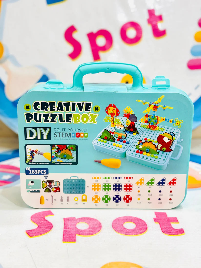 DIY CREATIVE PUZZLE TOOL BOX