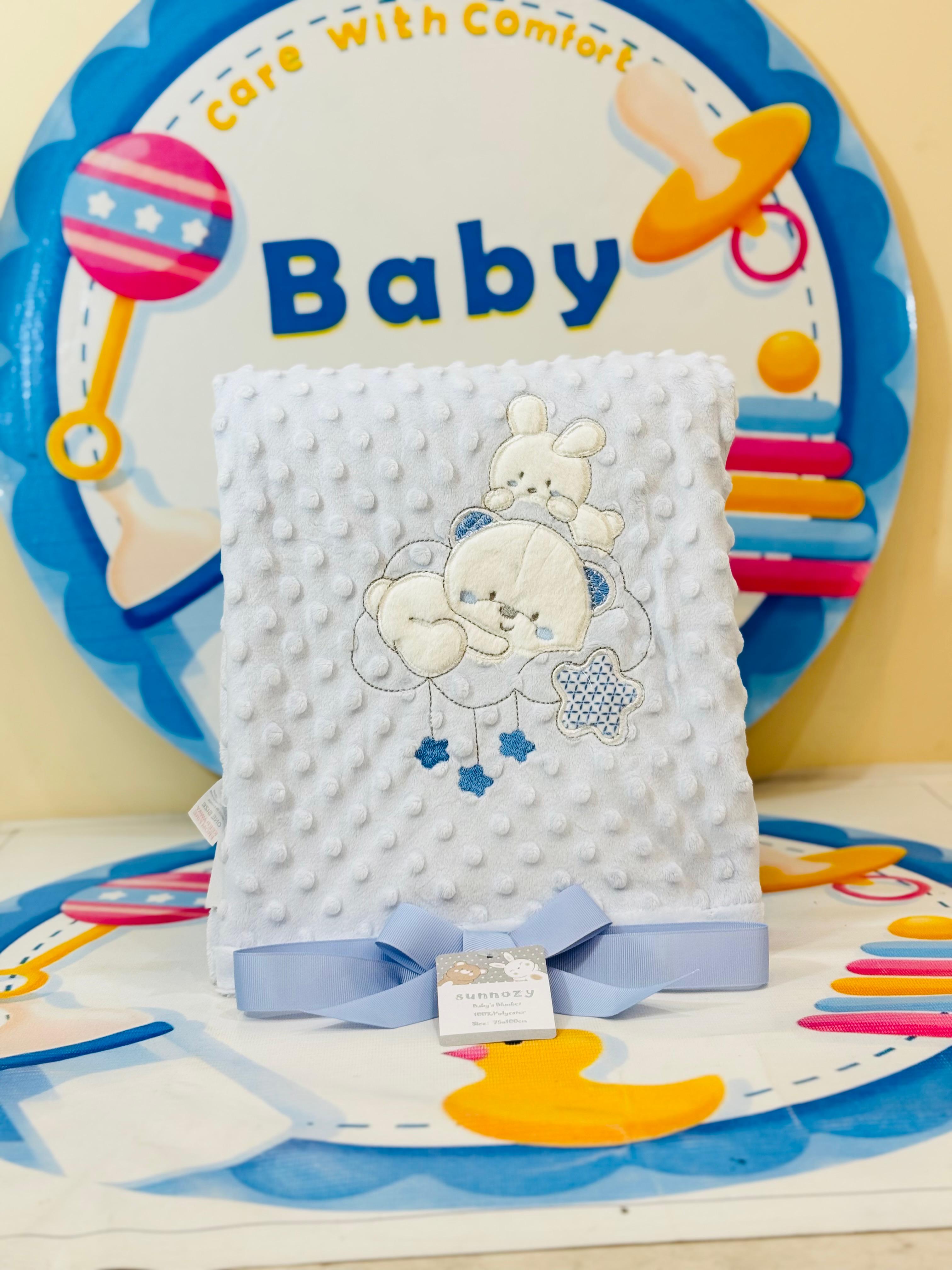 Sunnozy Branded Baby Blanket Shawls/AC Blankets – Premium Collection

Product Features:

🛏️ Premium Quality Material: Super soft and gentle on your baby’s sensitive skin, ensuring maximum comfort.

📏 Size: 75 x 110 cm – perfectly sized for swaddling, crib, stroller, or travel.

🌟 Versatile Usage: Ideal as an AC blanket, swaddling shawl, or cozy wrap for all seasons.

🎨 Elegant Designs: Beautifully crafted to add a touch of style to your baby’s essentials.

🧼 Easy Care: Machine washable and durable for 
