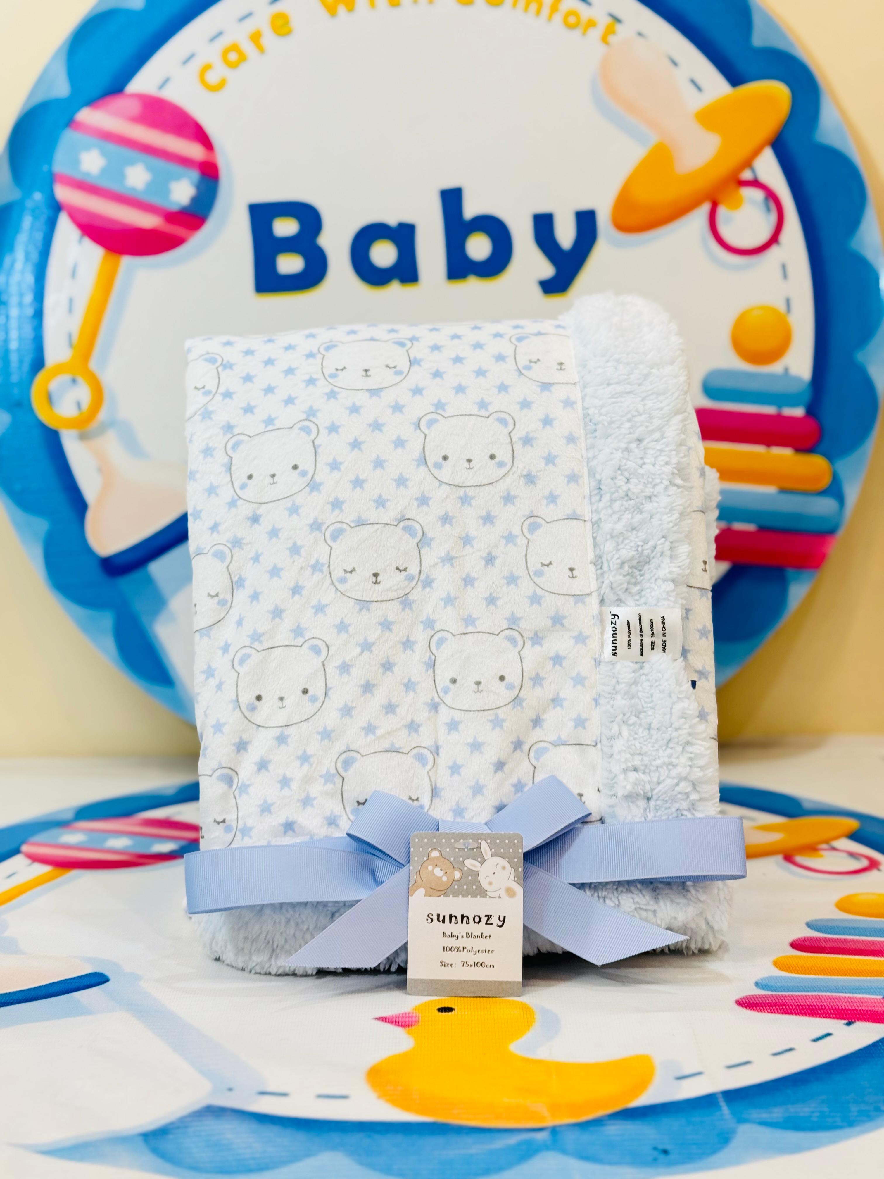 Sunnozy Branded Baby Blanket Shawls/AC Blankets – Premium Collection

Product Features:

🛏️ Premium Quality Material: Super soft and gentle on your baby’s sensitive skin, ensuring maximum comfort.

📏 Size: 75 x 110 cm – perfectly sized for swaddling, crib, stroller, or travel.

🌟 Versatile Usage: Ideal as an AC blanket, swaddling shawl, or cozy wrap for all seasons.

🎨 Elegant Designs: Beautifully crafted to add a touch of style to your baby’s essentials.

🧼 Easy Care: Machine washable and durable for 