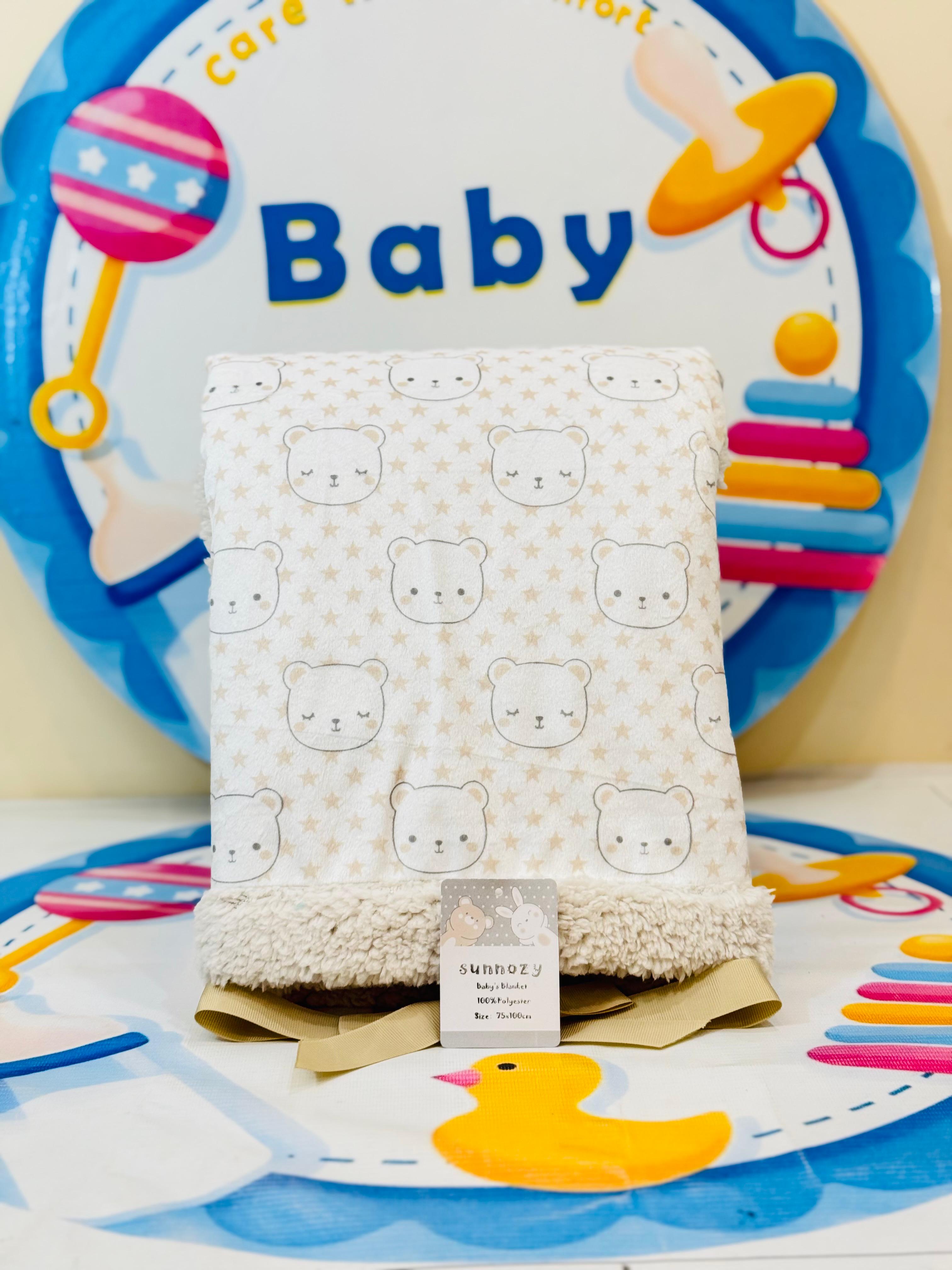 Sunnozy Branded Baby Blanket Shawls/AC Blankets – Premium Collection

Product Features:

🛏️ Premium Quality Material: Super soft and gentle on your baby’s sensitive skin, ensuring maximum comfort.

📏 Size: 75 x 110 cm – perfectly sized for swaddling, crib, stroller, or travel.

🌟 Versatile Usage: Ideal as an AC blanket, swaddling shawl, or cozy wrap for all seasons.

🎨 Elegant Designs: Beautifully crafted to add a touch of style to your baby’s essentials.

🧼 Easy Care: Machine washable and durable for 