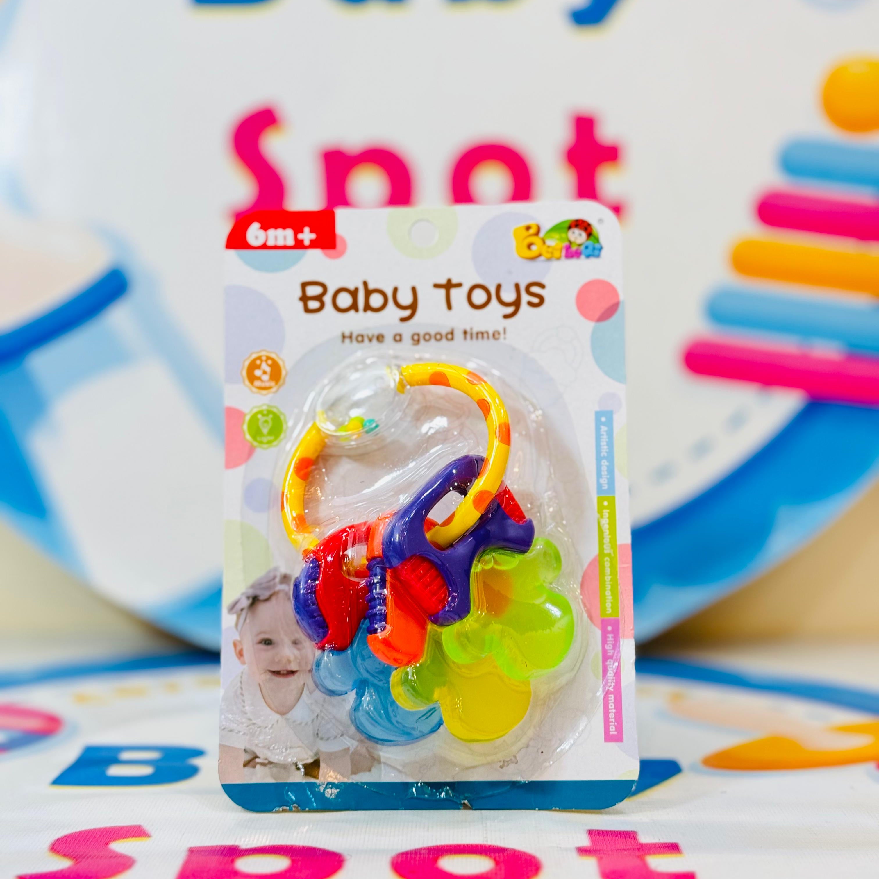 Branded Premium Range Baby Teething Rattles

🍼 Multi-Purpose Design: Combines a teether and rattle to soothe gums and entertain your baby.

🎨 Bright & Attractive Colors: Captivates your baby’s attention for hours of fun.

👶 Safe & Durable Material: Made from BPA-free, baby-safe materials for worry-free use.

🌟 Lightweight & Easy to Hold: Perfectly sized for little hands to grasp and play.

💰 Affordable Price: Only 550 Rs for premium quality teething relief and playtime joy.


⏳ Delivery Time: 2-5 days 